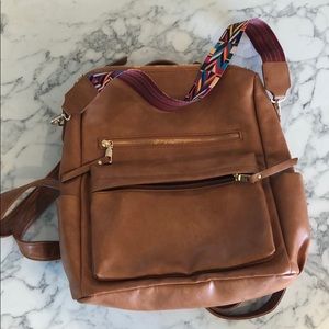 Ron Pom Pon Panama vegan leather backpack purse